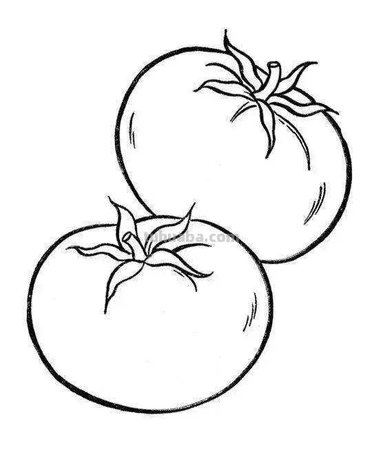简笔画｜萌萌哒蔬菜水果简笔画，寒假教孩子画，建议先收藏！