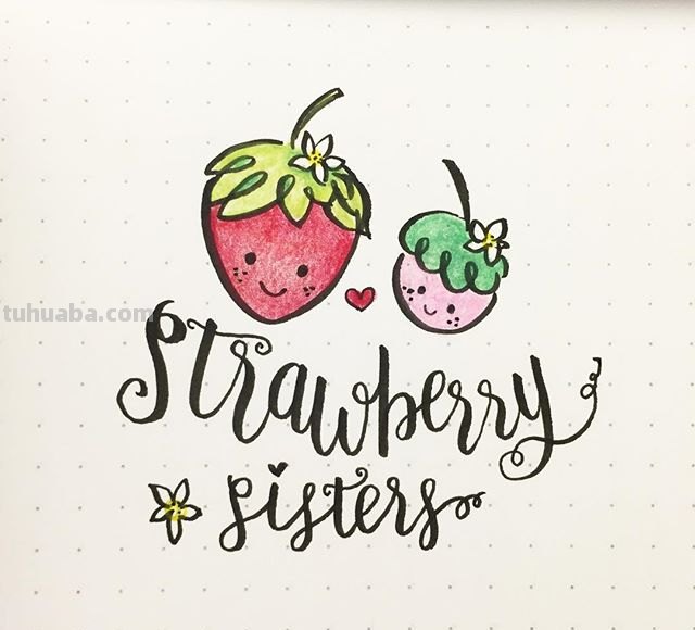 非常可爱的蔬菜水果简笔画~萌萌哒~