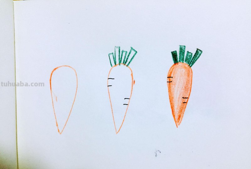 幼儿园简笔画：7种蔬果！简单易学！宝妈收藏吧！