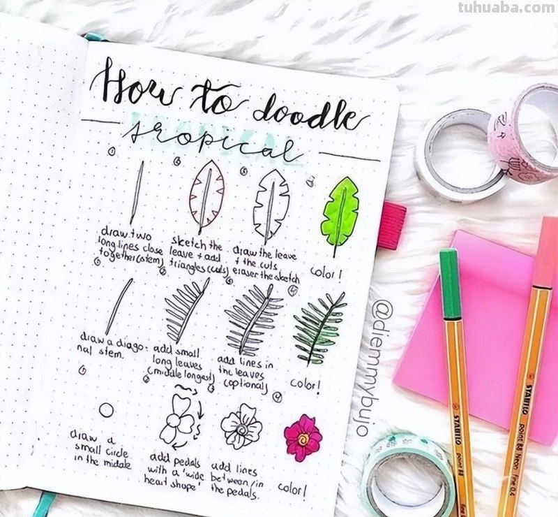 春暖花开｜20多款简笔画，简单好看