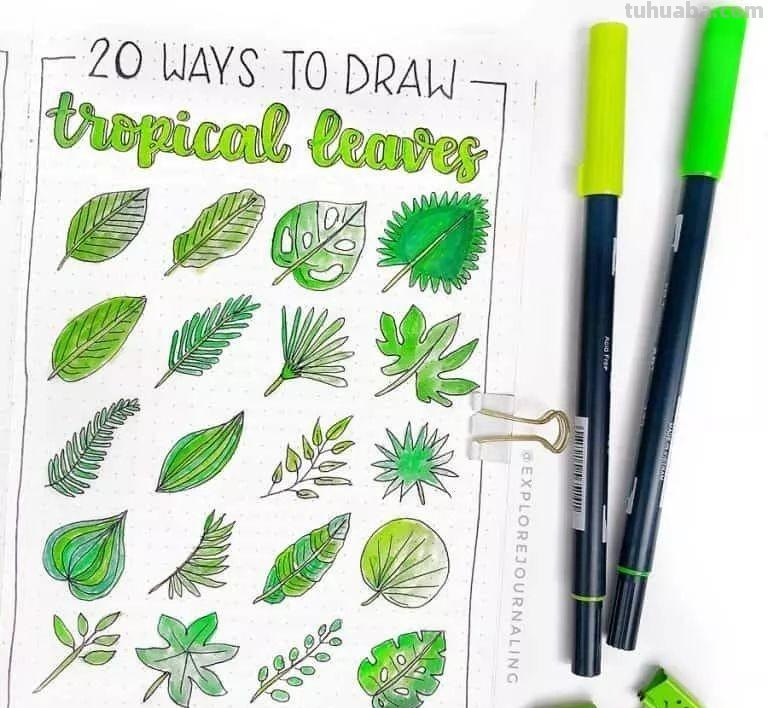 春暖花开｜20多款简笔画，简单好看