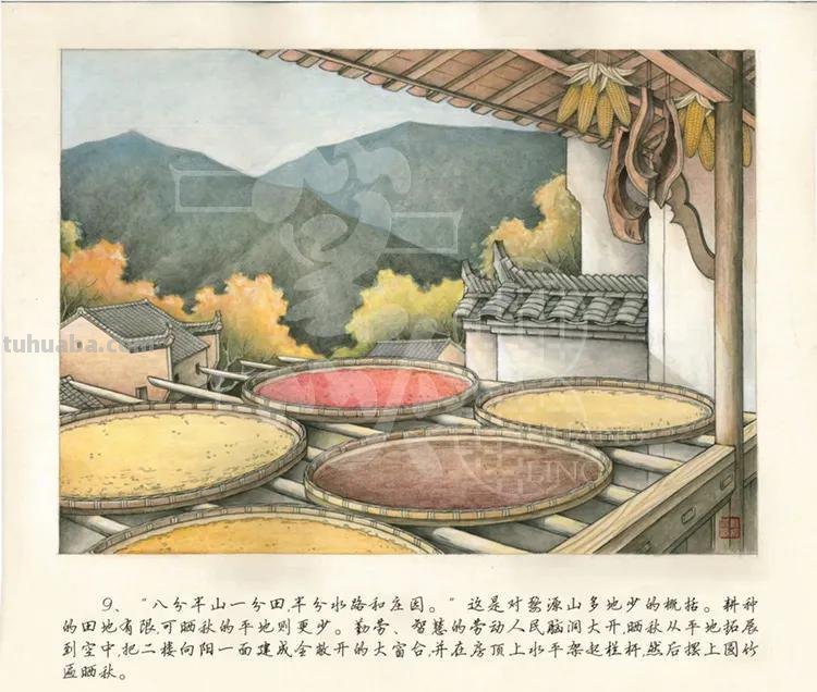 首发！《篁岭晒秋》连环画来啦