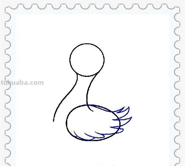 儿童简笔画精选「家禽家畜」-小黄鸭的画法