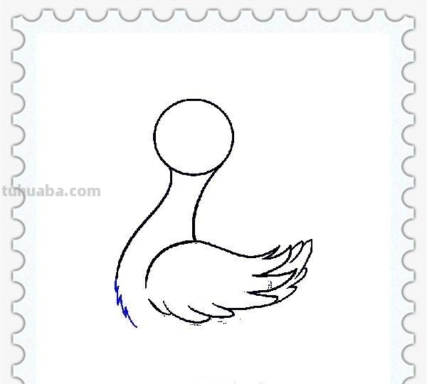 儿童简笔画精选「家禽家畜」-小黄鸭的画法