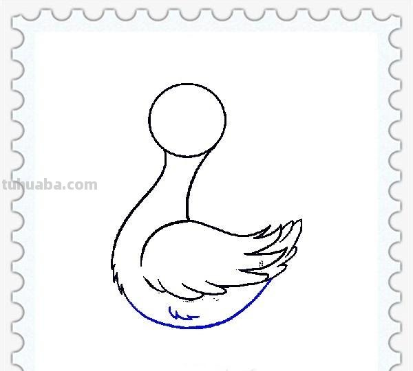 儿童简笔画精选「家禽家畜」-小黄鸭的画法