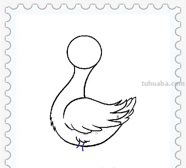 儿童简笔画精选「家禽家畜」-小黄鸭的画法