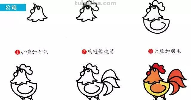 简笔画教程-手把手教你画不一样的动物昆虫