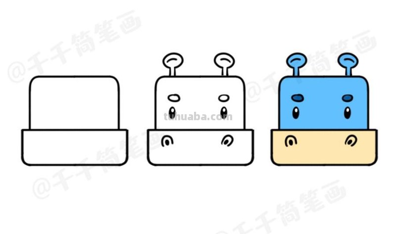 30种正方形动物简笔画大全！兔猫狗老虎怎么画，收藏起来教孩子