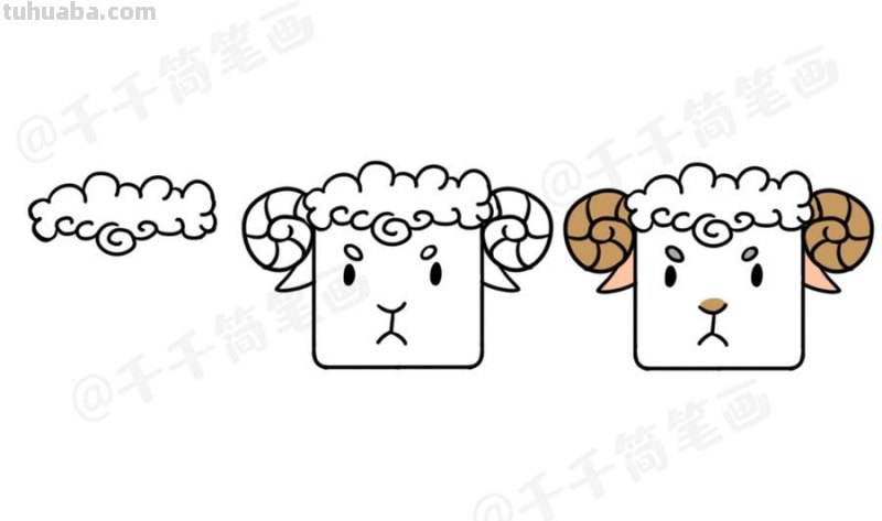30种正方形动物简笔画大全！兔猫狗老虎怎么画，收藏起来教孩子
