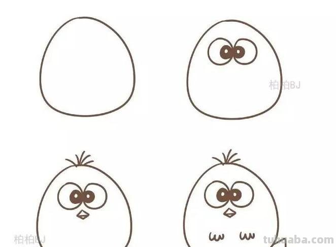 动物简笔画：小鸟怎么画？九种画法教程快教小朋友画吧！