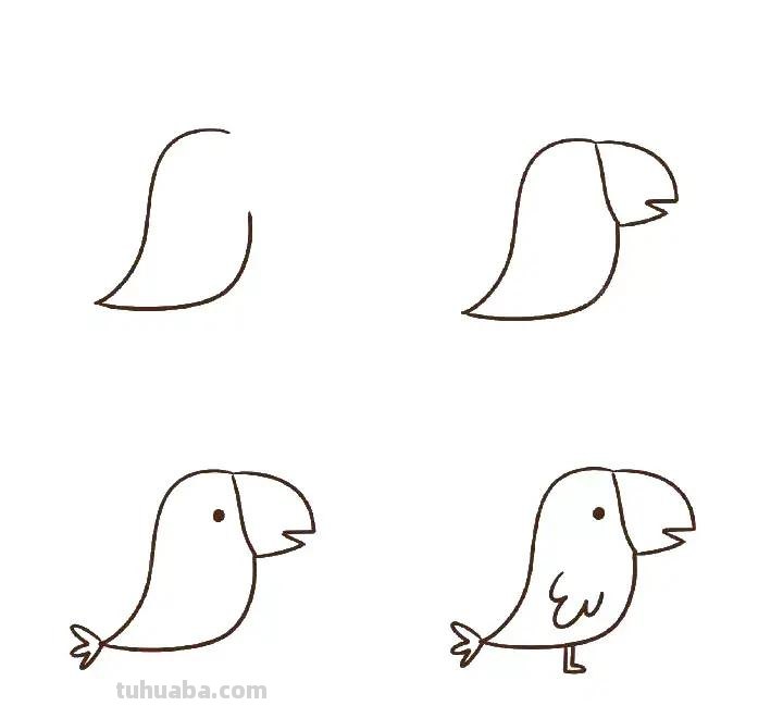 9种小鸟简笔画的画法，最适合教孩子了，建议收藏好，以后能用上