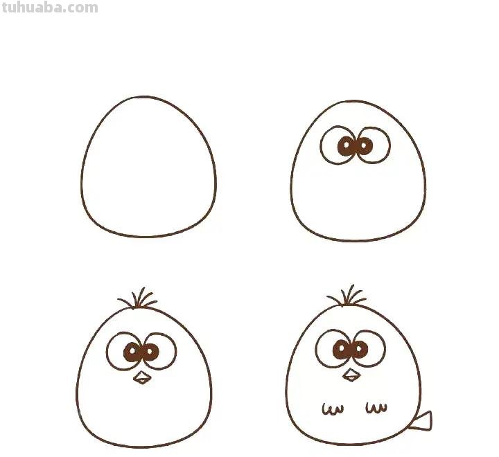 9种小鸟简笔画的画法，最适合教孩子了，建议收藏好，以后能用上