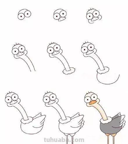 简笔画 - 一组孩子都爱画的，萌萌哒小鸟简笔画，建议收藏学习！