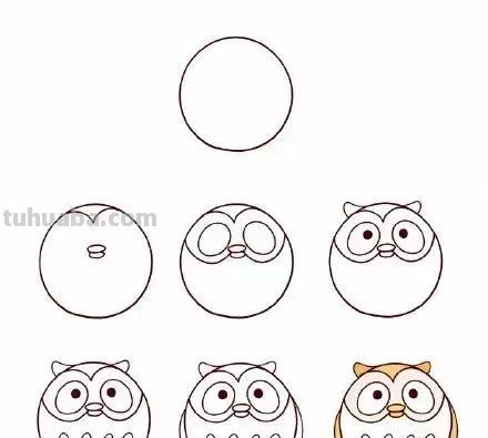 简笔画 - 一组孩子都爱画的，萌萌哒小鸟简笔画，建议收藏学习！