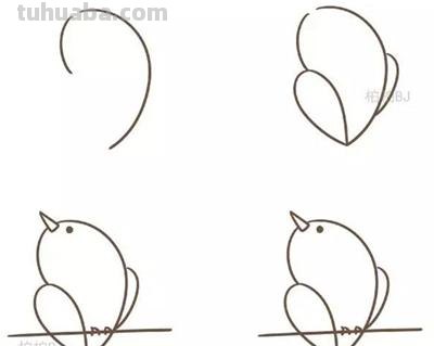 小鸟的简笔画绘画教程,九种不同的画法任你选! 小鸟的简笔画绘画教程,九种不同的画法任你选!