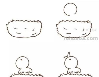 小鸟的简笔画绘画教程,九种不同的画法任你选! 小鸟的简笔画绘画教程,九种不同的画法任你选!