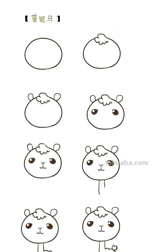 超级详细的小动物简笔画教程，新人看这个轻松就能学会了！