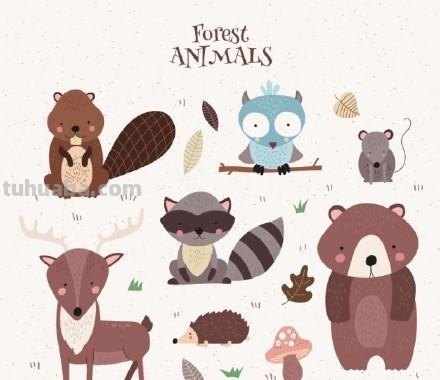 40多种萌萌哒的小动物简笔画~ 简笔画素材，水彩彩铅马克笔都可以