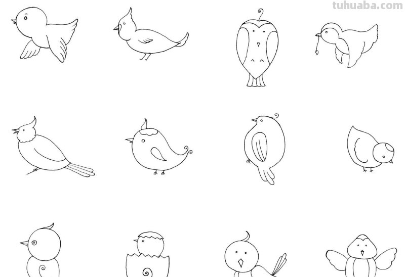 干货！各种小动物的60种简笔画画法，学会画画必备素材