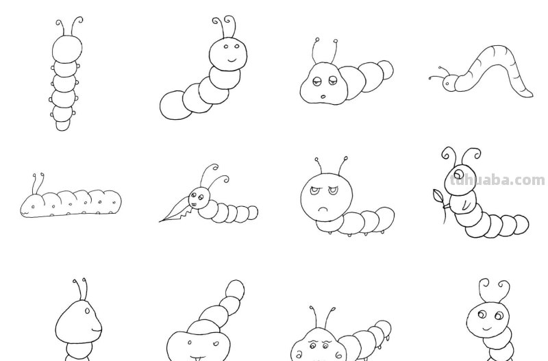 干货！各种小动物的60种简笔画画法，学会画画必备素材