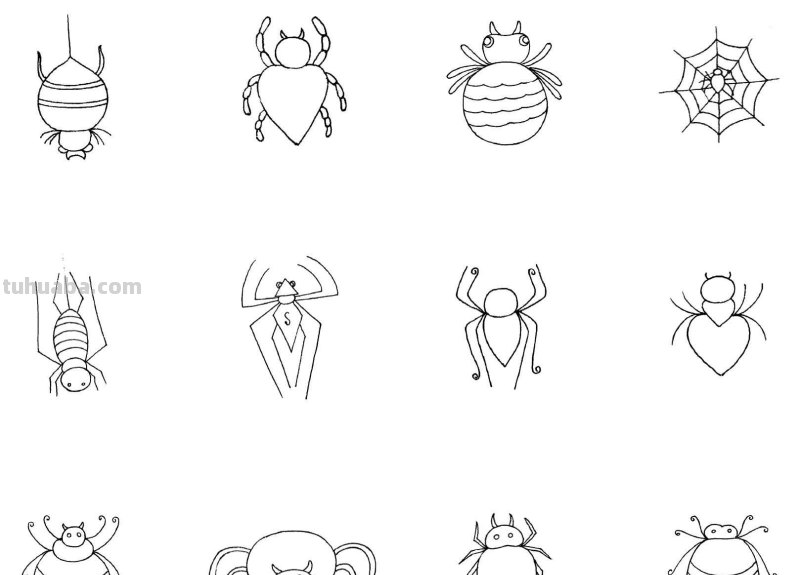 干货！各种小动物的60种简笔画画法，学会画画必备素材