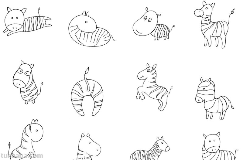 干货！各种小动物的60种简笔画画法，学会画画必备素材