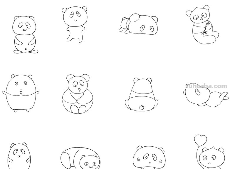 干货！各种小动物的60种简笔画画法，学会画画必备素材