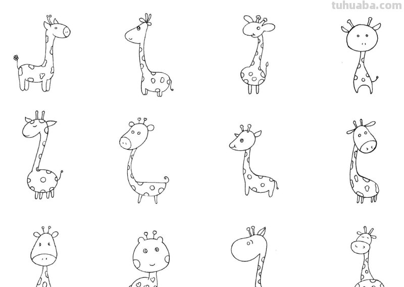 干货！各种小动物的60种简笔画画法，学会画画必备素材