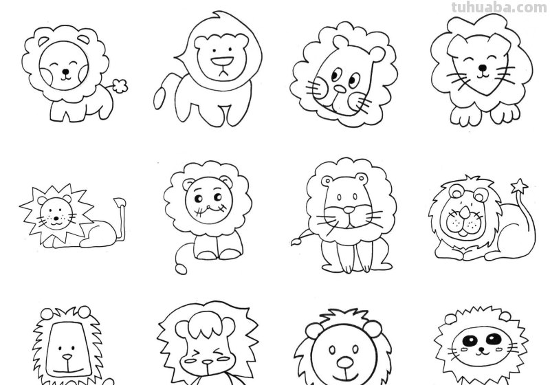 干货！各种小动物的60种简笔画画法，学会画画必备素材