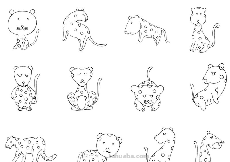 干货！各种小动物的60种简笔画画法，学会画画必备素材