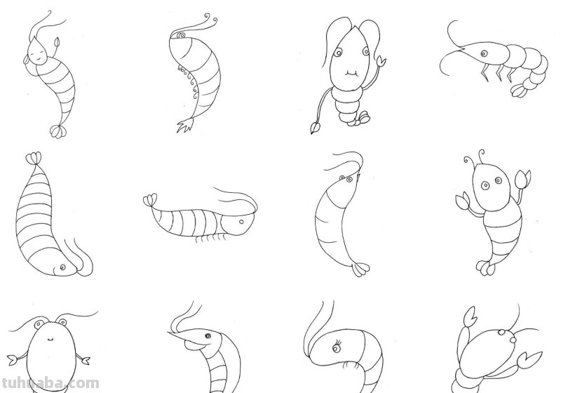 干货！各种小动物的60种简笔画画法，学会画画必备素材