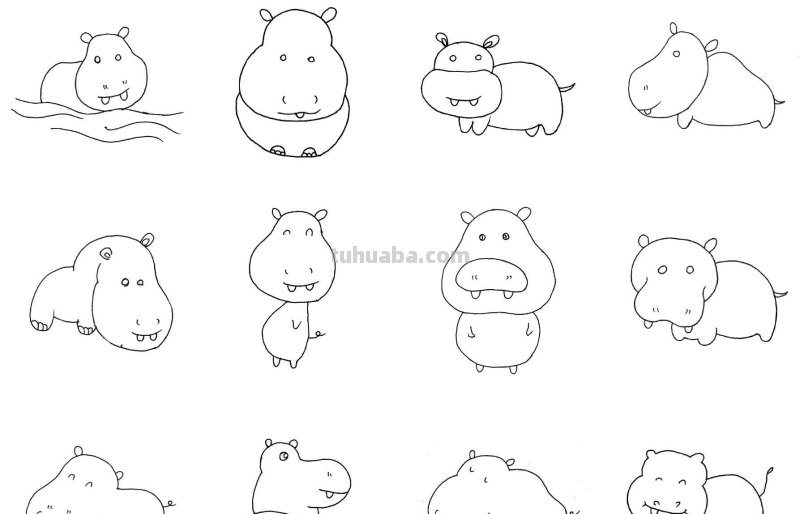 干货！各种小动物的60种简笔画画法，学会画画必备素材