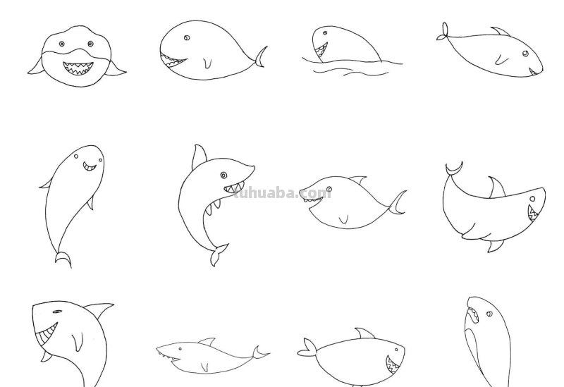 干货！各种小动物的60种简笔画画法，学会画画必备素材