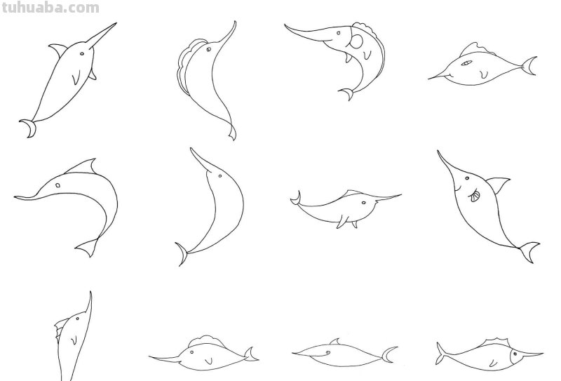 干货！各种小动物的60种简笔画画法，学会画画必备素材