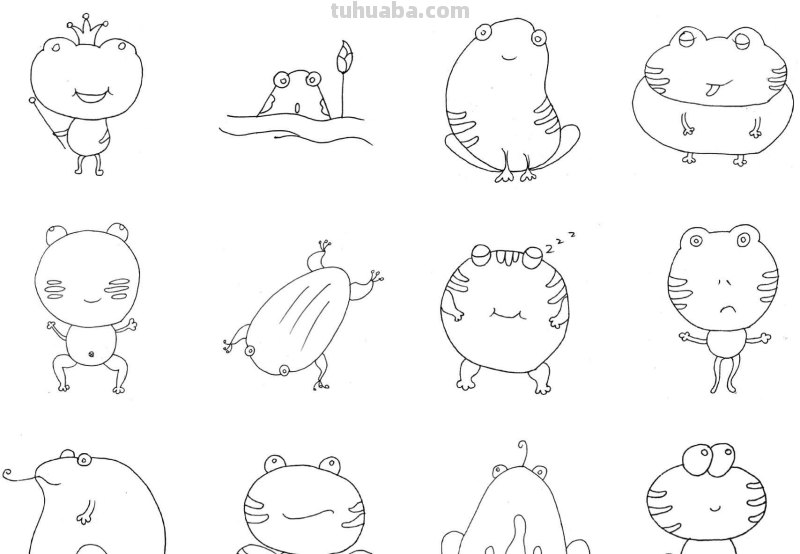 干货！各种小动物的60种简笔画画法，学会画画必备素材