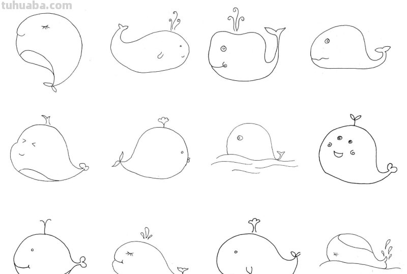 干货！各种小动物的60种简笔画画法，学会画画必备素材