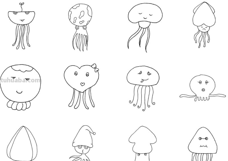 干货！各种小动物的60种简笔画画法，学会画画必备素材