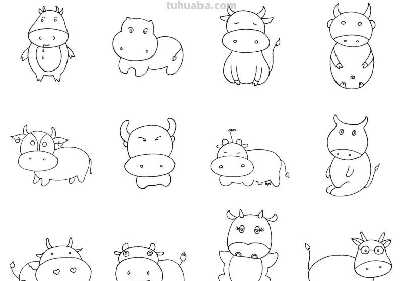 干货！各种小动物的60种简笔画画法，学会画画必备素材