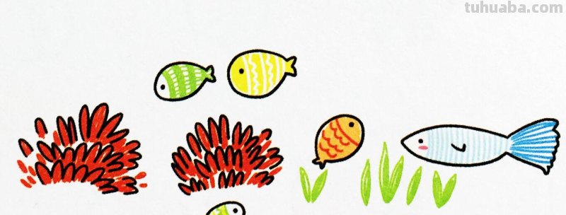 爱美术，爱动物，手帐中的简笔画-海洋动物