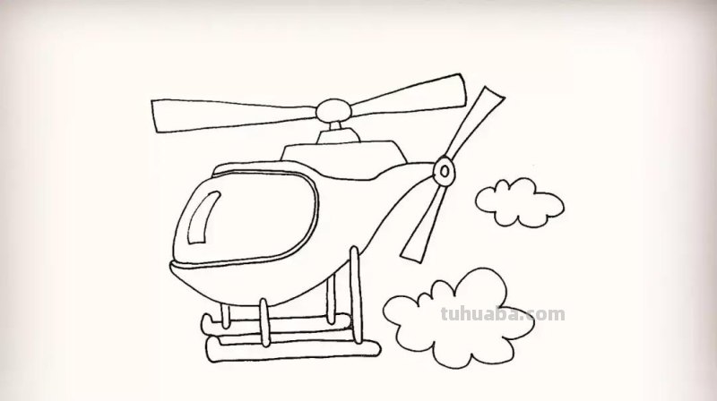 简笔画 - 炫酷的直升飞机绘画教程, 分分钟学会,收藏起来教孩子 简笔画 - 炫酷的直升飞机绘画教程, 分分钟学会,收藏起来教孩子