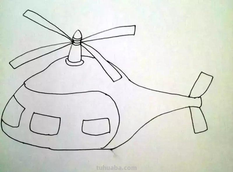 简笔画 - 炫酷的直升飞机绘画教程, 分分钟学会,收藏起来教孩子 简笔画 - 炫酷的直升飞机绘画教程, 分分钟学会,收藏起来教孩子