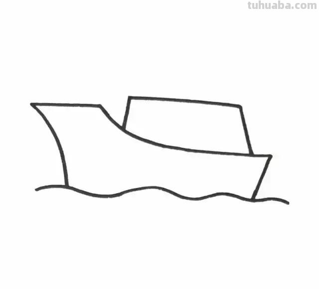 动态简笔画丨船、飞机、轮船、汽车、坦克