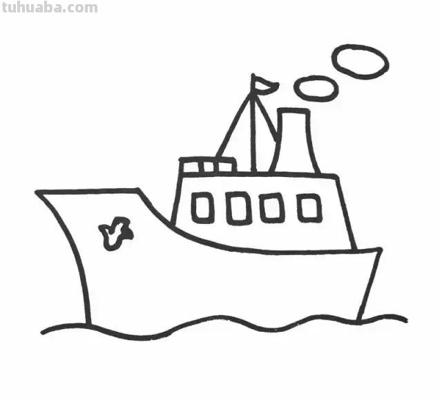 动态简笔画丨船、飞机、轮船、汽车、坦克