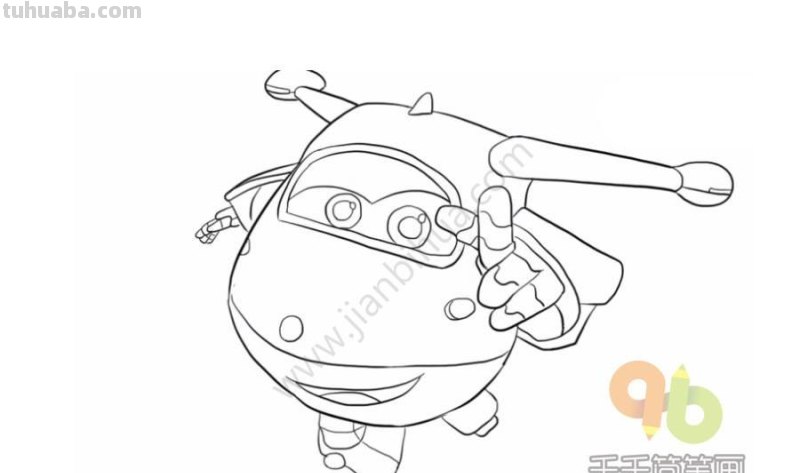 超级飞侠幼儿亲子简笔画，宝宝轻松学画画！