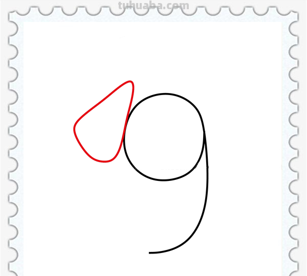 儿童简笔画精选-用数字 “9” 画变色龙（Chameleon）