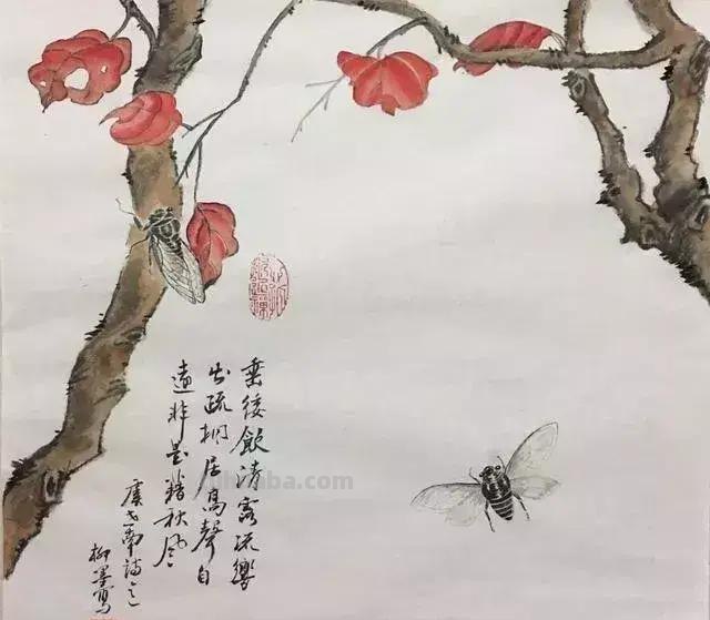 蝉的100副名家国画，画法详解