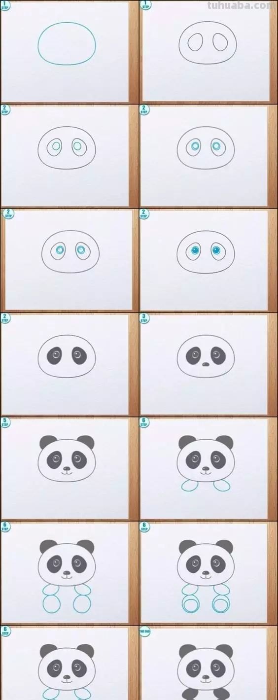 简笔画 - 动物人物风景简笔画，附步骤图，一学就会，速收藏