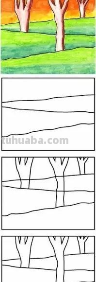 简笔画 - 动物人物风景简笔画，附步骤图，一学就会，速收藏