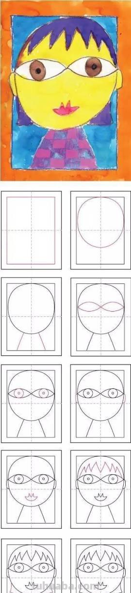 简笔画 - 动物人物风景简笔画，附步骤图，一学就会，速收藏