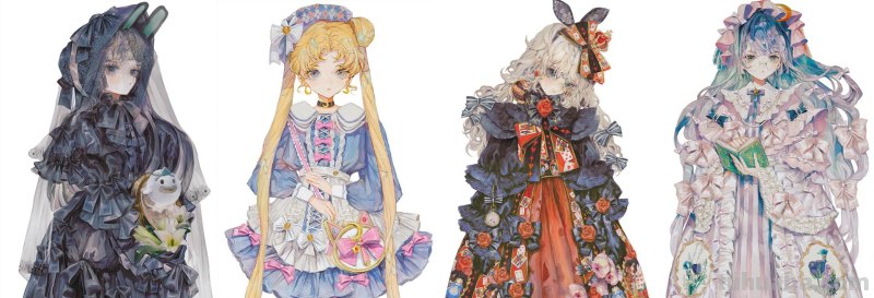 二次元少女的服装款式及绘画技巧